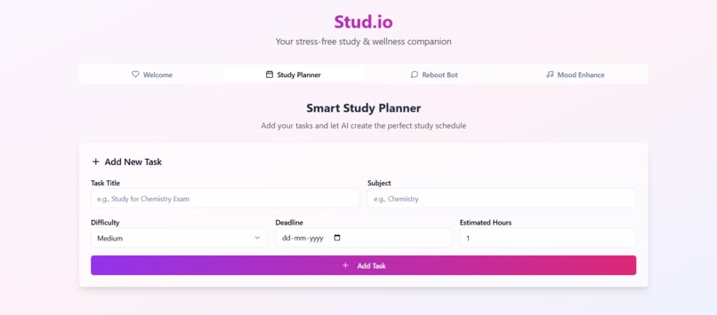 Stud.io – screenshot 2