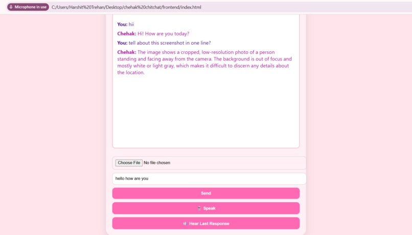 Chatbot – screenshot 3