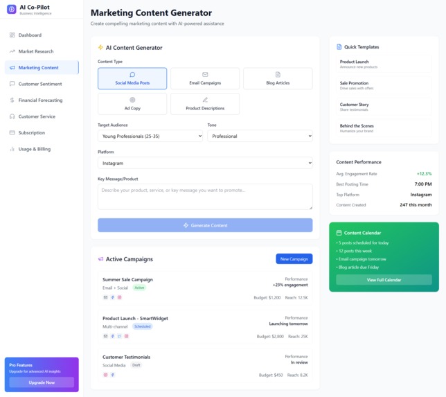 AI Business Co-Pilot – screenshot 3