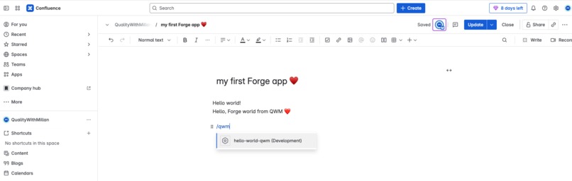 hello-world-qwm – screenshot 1