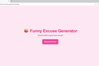  Funny Excuse Generator