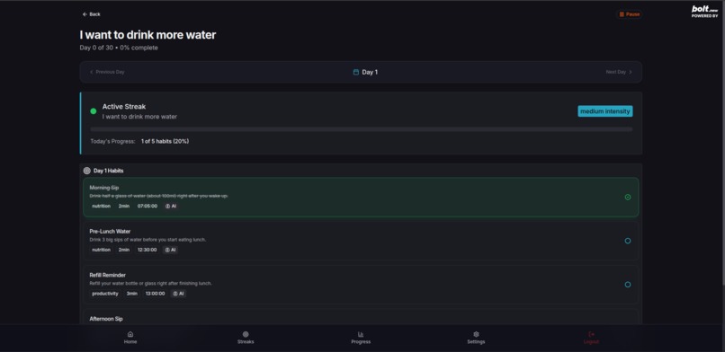 Habit Spark | AI Powered Habit Builder – screenshot 2