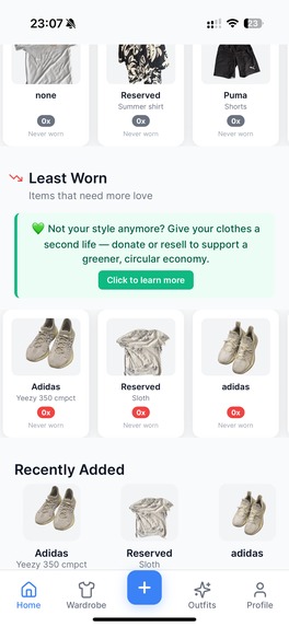 10outfits - Your smart wardrobe assistant – screenshot 1