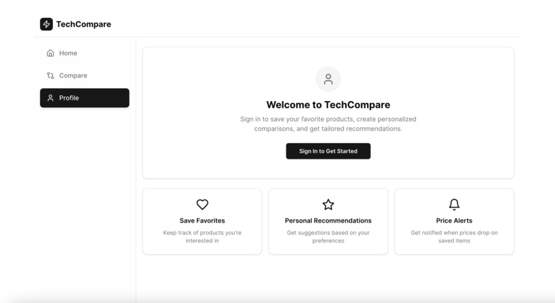 TechCompare – screenshot 3
