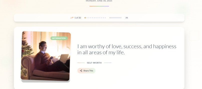 daily affirmations-start your day with positivity – screenshot 1