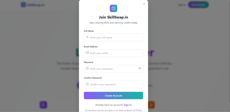 SkillSwap.in – screenshot 1