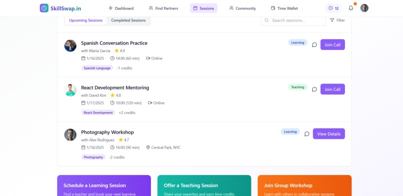 SkillSwap.in – screenshot 9