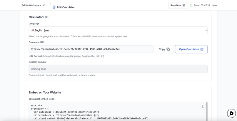 Calculead – Business Calculator SaaS for Lead Generation – screenshot 4