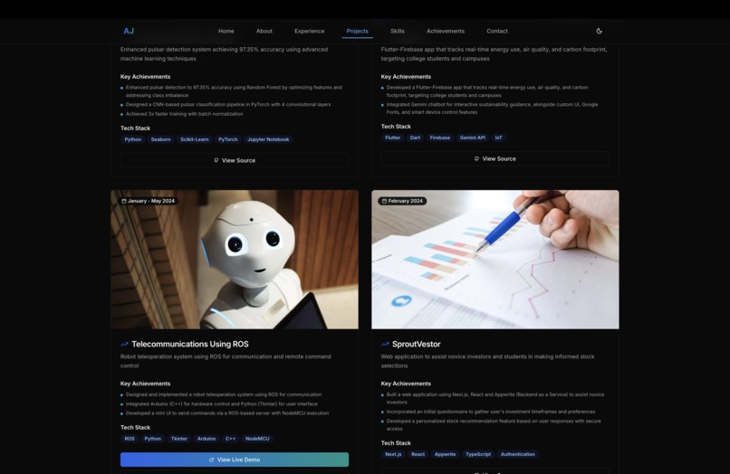 Akshat's Modern Portfolio – screenshot 4