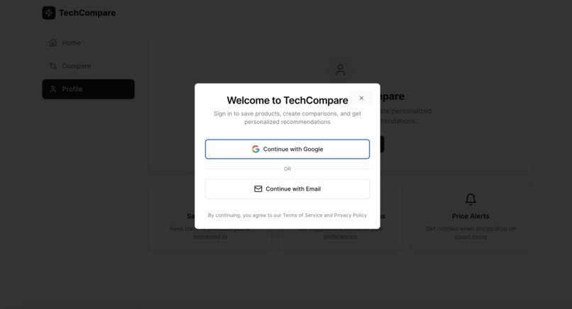TechCompare – screenshot 4