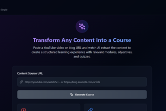On-Demand Course Builder