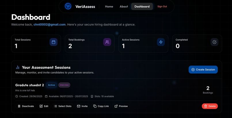 VeriAssess: Your Solution for Fraud-Proof Hiring – screenshot 2