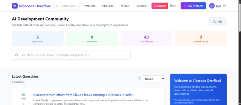 Vibecode Overflow – screenshot 1