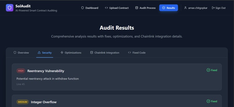 SolAudit – screenshot 1