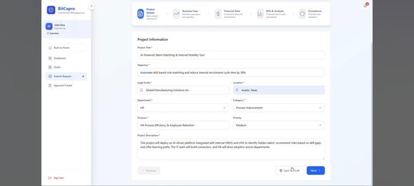 BitCapro - Smart Investment Request Automation – screenshot 7