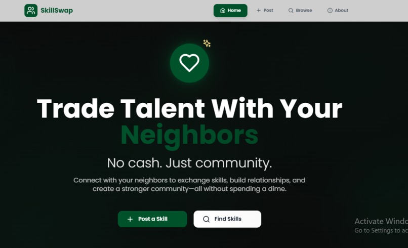 SkillSwap – screenshot 1