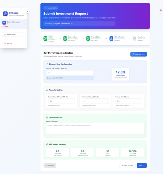 BitCapro - Smart Investment Request Automation – screenshot 10