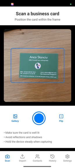 Cardly – screenshot 2