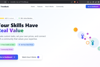 TimeBank: Exchange Skills Using Time Credits