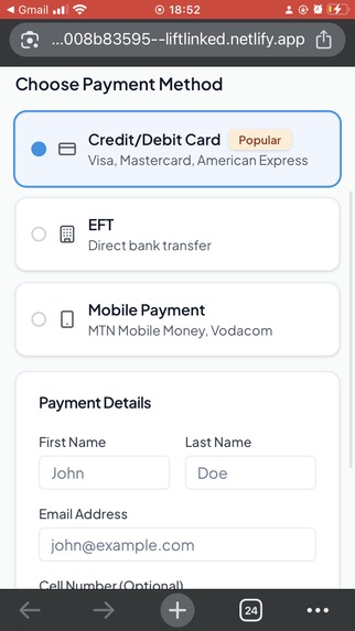 liftlink – screenshot 2