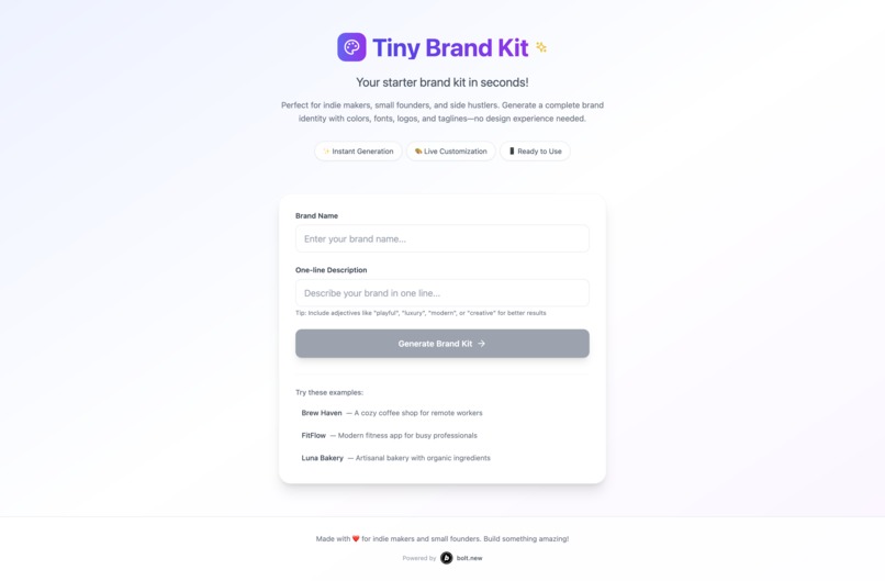 Tiny Brand Kit – screenshot 1