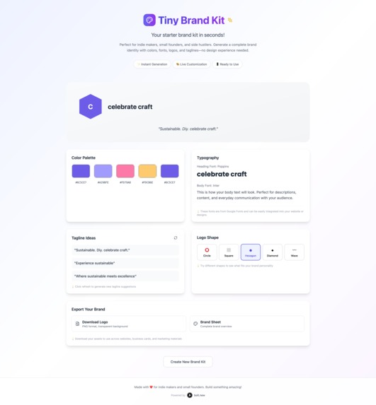 Tiny Brand Kit – screenshot 2