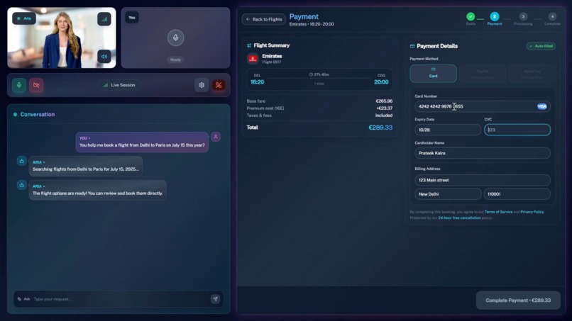 ARIA - Advanced Reservation Intelligence Assistant – screenshot 3