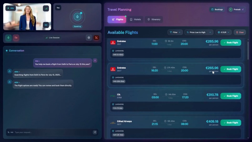 ARIA - Advanced Reservation Intelligence Assistant – screenshot 2