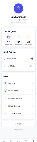Mediverse: Your Mood-Aware Companion – screenshot 4