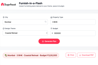 Furnish‑in‑a‑Flash: Instant Airbnb Setup Planner (India)