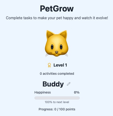 PetGrow – screenshot 1
