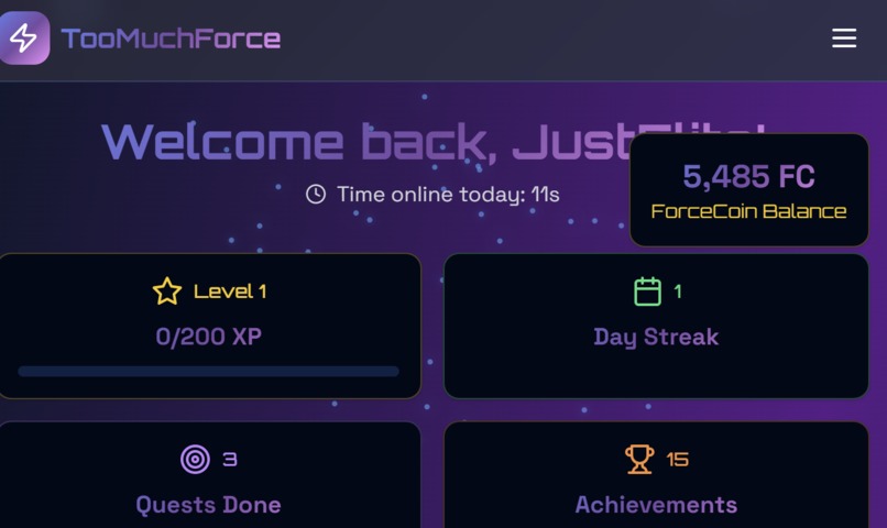 Too Much Force – screenshot 1