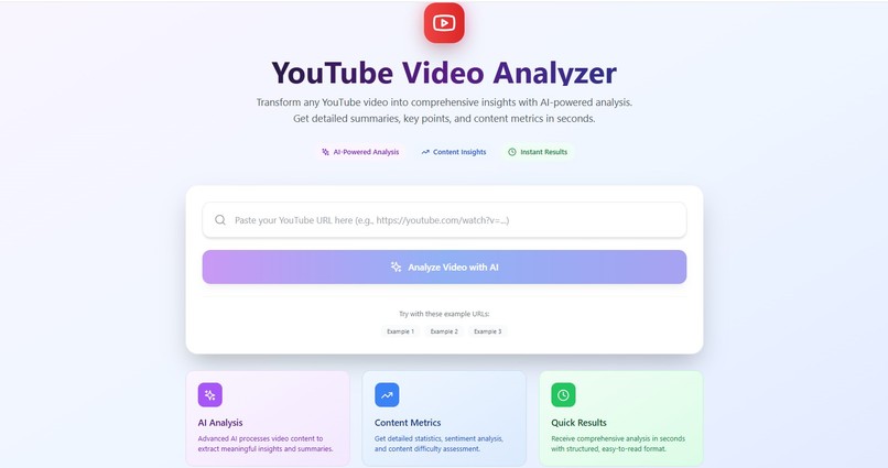 Youtube Video Analyzer – screenshot 1