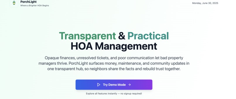 Porchlight – screenshot 1