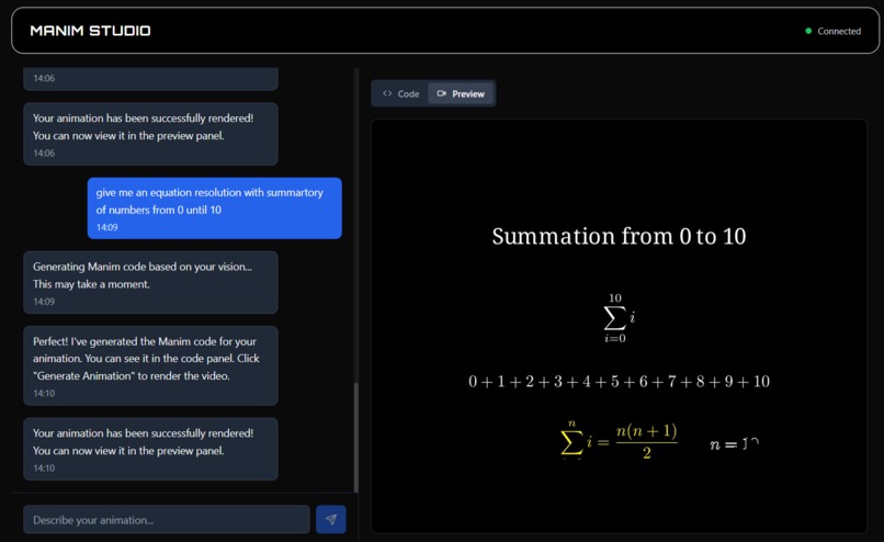 Manim Studio AI – screenshot 1