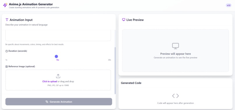 AnimateGPT – screenshot 1