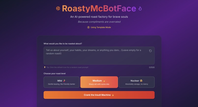 RoastyMcBotFace – screenshot 1