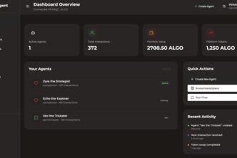 Algo Agent - Decentralized AI Agent Launchpad