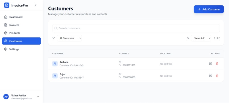 Professional Invoice Management – screenshot 3