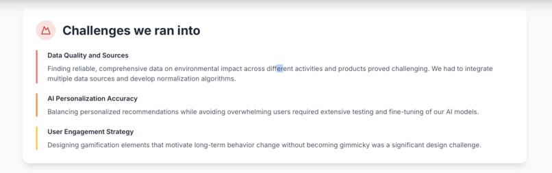 GreenSteps – AI-Powered Daily Sustainability Coach – screenshot 5