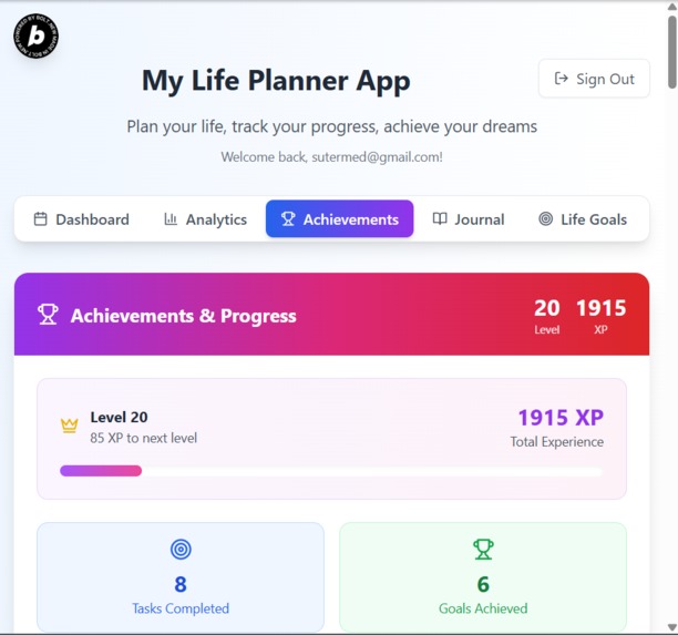 My Life Planner App – screenshot 4