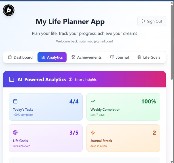 My Life Planner App – screenshot 5
