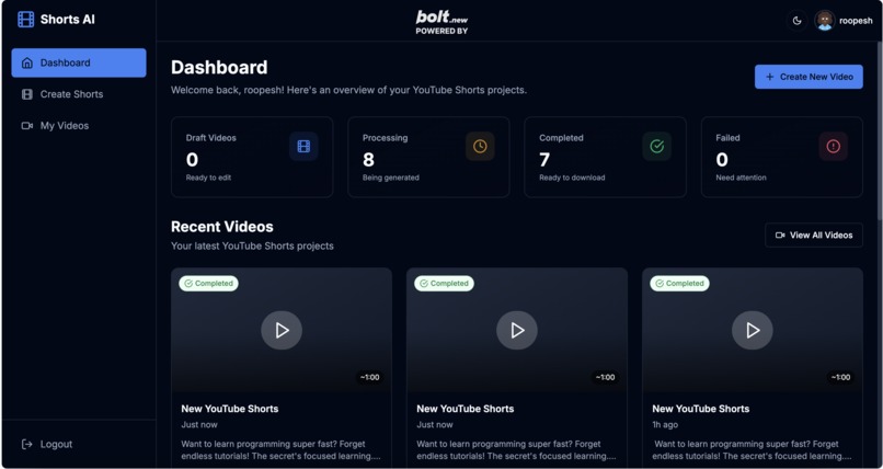 ShortsAI – screenshot 1