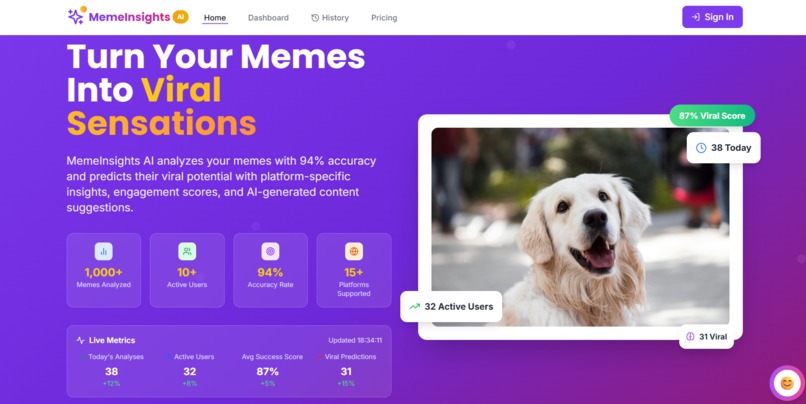 MemeInsights AI – screenshot 1