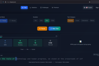KeysRace - Modern Typing Experience