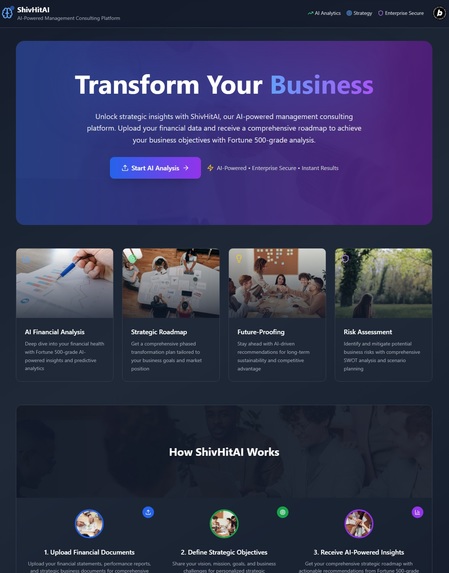 ShivHitAI Strategy Consultant – screenshot 1