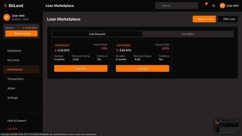 BitLend – screenshot 5