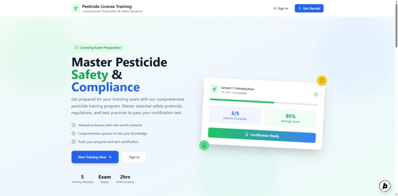 GetTrained: Pesticide License Training Course – screenshot 2