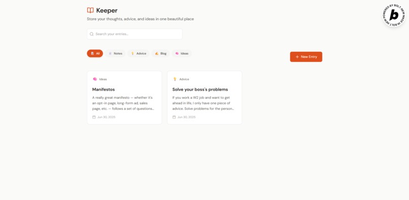 Keeper – screenshot 1