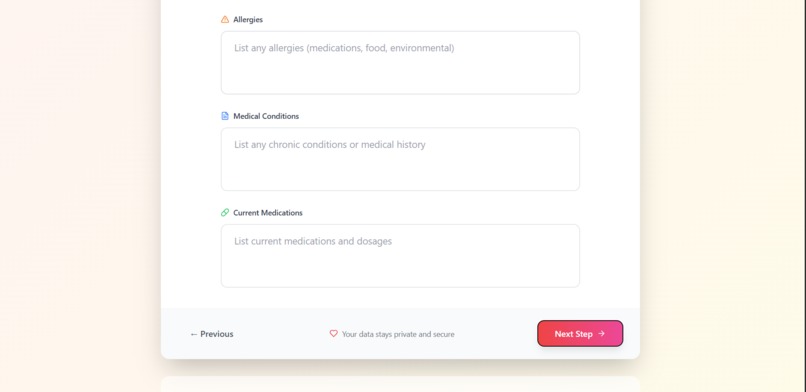 Lifelink-A QR-based emergency health card – screenshot 4